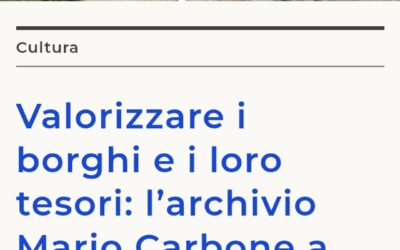 Valorizzare i borghi e i loro tesori: l’archivio Mario Carbone a San Sosti (Treccani)