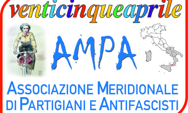 Un disegno di Milo Manara nel logo dell’associazione reggina venticinqueaprile AMPA