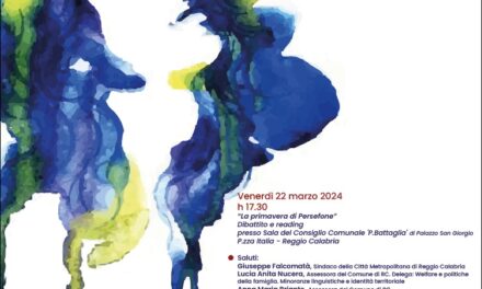 “Solo tu”: a Palazzo San Giorgio a Reggio Calabria “La Primavera di Persefone”