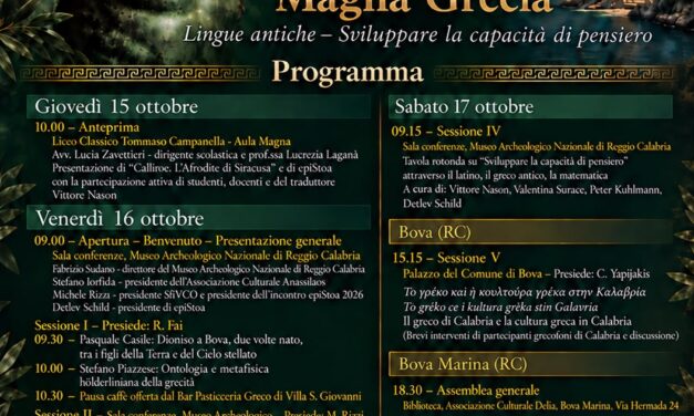 Concluso l’epiStoa Annual Meeting 2026: dalla Magna Grecia all’Europa, le lingue antiche come strumenti di libertà
